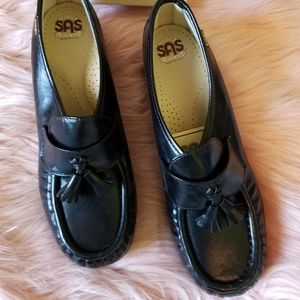 SAS Black Loafers 6.5m